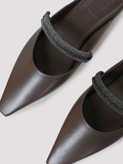 Мюли цвет темно-коричневый — превью 5