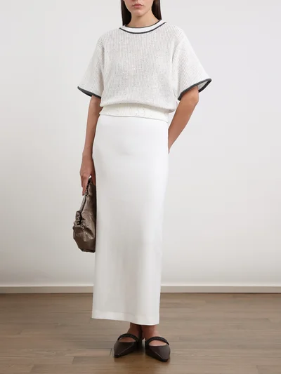 Юбка цвет белый — превью 2