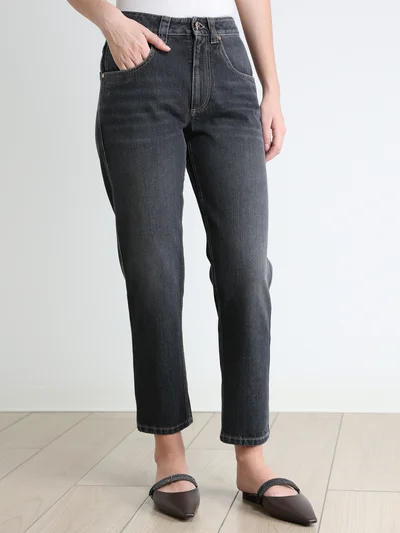 Джинсы цвет темно-серый — превью 4