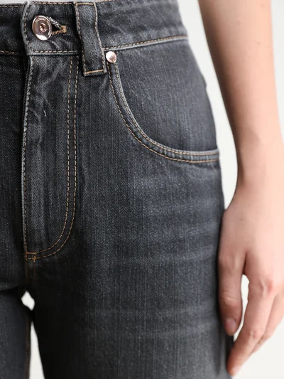 Джинсы цвет темно-серый — превью 5