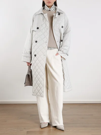 Пальто цвет жемчуг — превью 2