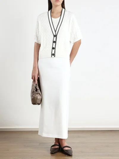 Кардиган цвет белый — превью 2