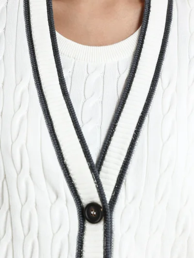 Кардиган цвет белый — превью 5