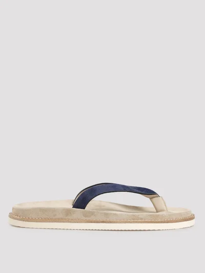 Шлепанцы цвет синий — превью 1