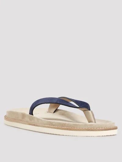 Шлепанцы цвет синий — превью 2