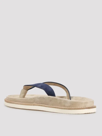 Шлепанцы цвет синий — превью 3