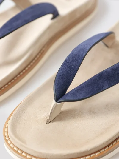 Шлепанцы цвет синий — превью 4