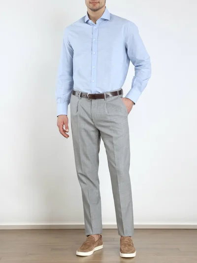 Рубашка цвет голубой — превью 2