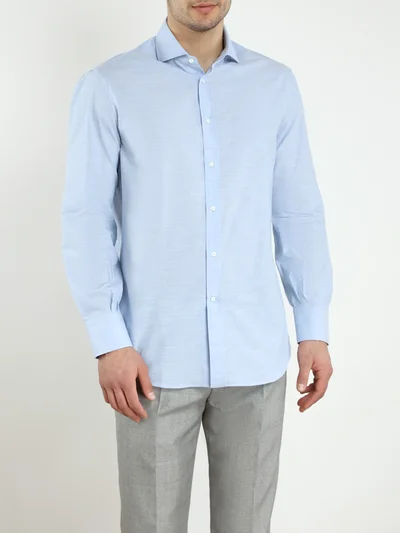 Рубашка цвет голубой — превью 3