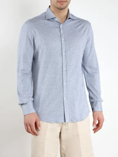 Рубашка цвет голубой — превью 3