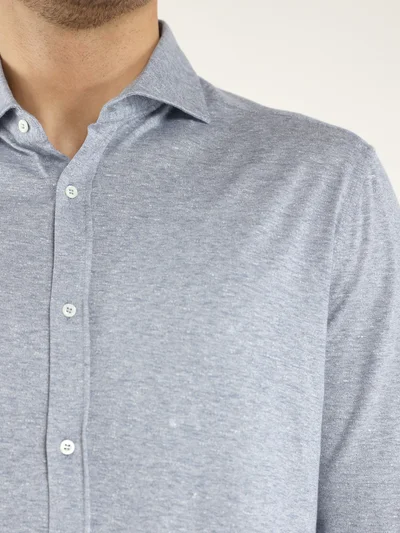 Рубашка цвет голубой — превью 5