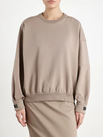 Свитшот цвет кофе — превью 3