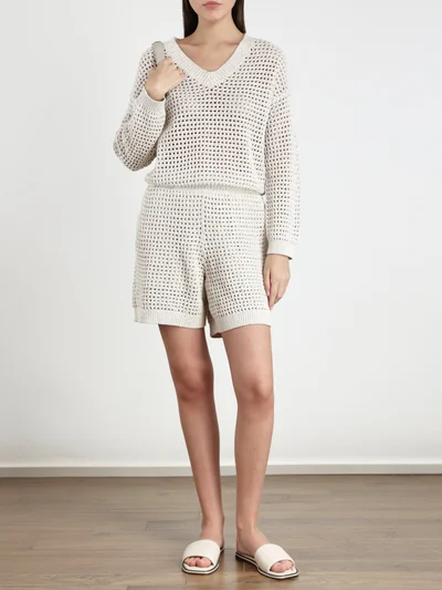 Шорты цвет овес — превью 2