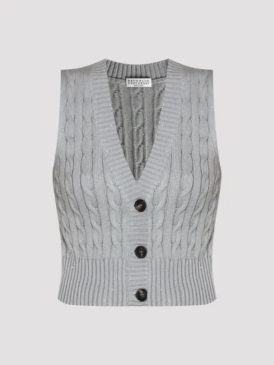 Жилет цвет светло-серый — превью 1