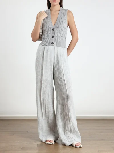 Жилет цвет светло-серый — превью 2