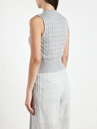 Жилет цвет светло-серый — превью 4