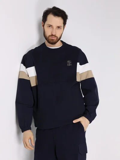 Свитшот цвет синий — превью 2