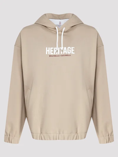 Толстовка цвет бежевый — превью 1