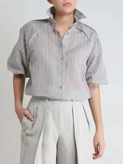 Рубашка цвет серый — превью 3