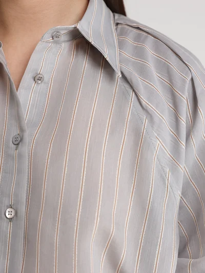 Рубашка цвет серый — превью 5