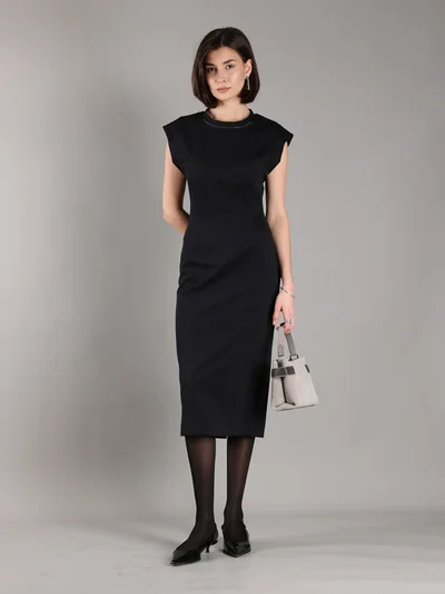 Платье цвет черный — превью 3