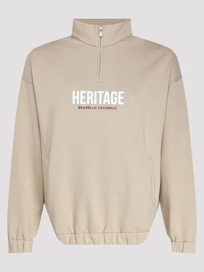 Толстовка цвет бежевый — превью 1