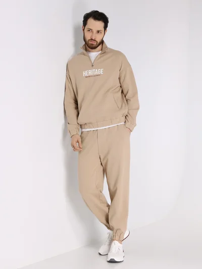 Толстовка цвет бежевый — превью 3