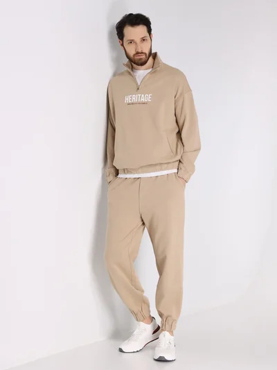 Толстовка цвет бежевый — превью 4