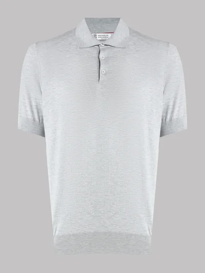 Поло цвет серый — превью 1