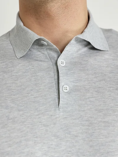 Поло цвет серый — превью 5