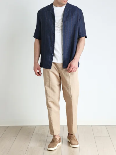 Рубашка цвет синий — превью 2