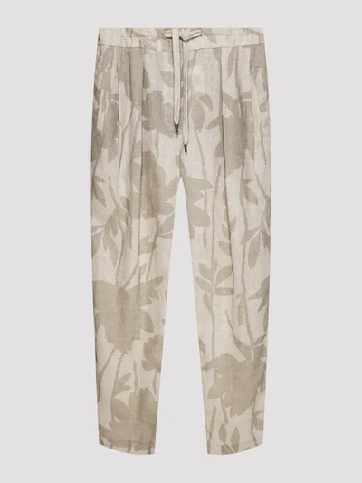 Брюки цвет натуральный — превью 1