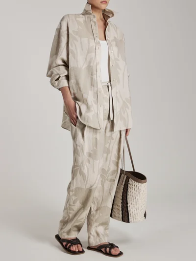 Брюки цвет натуральный — превью 2