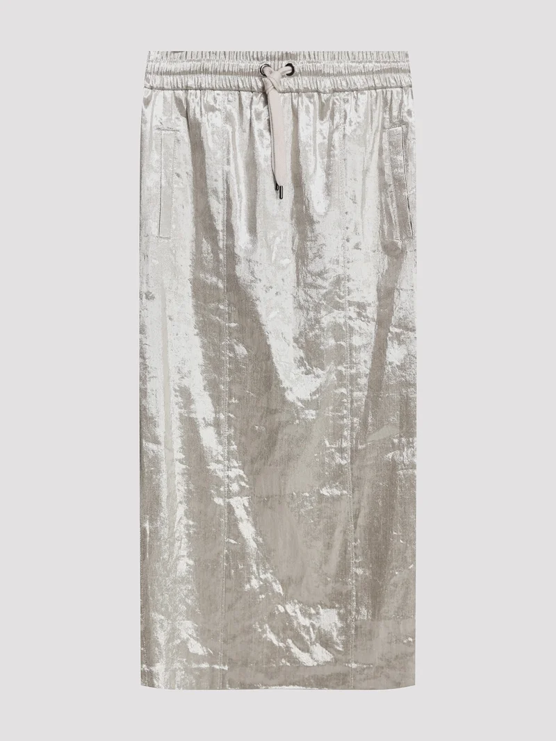 Юбка цвет серебро