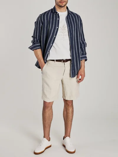 Шорты цвет бежевый — превью 2