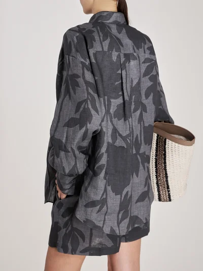 Рубашка цвет синий — превью 3