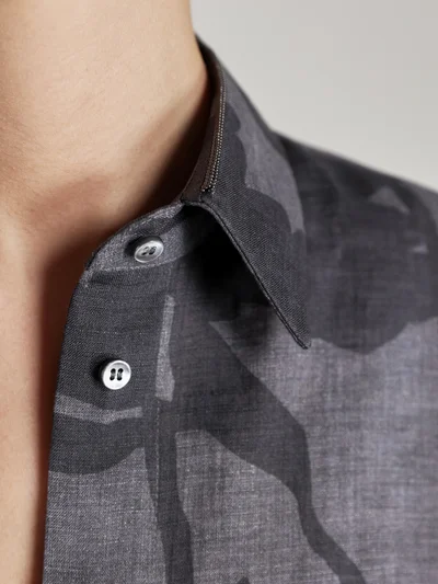 Рубашка цвет синий — превью 4