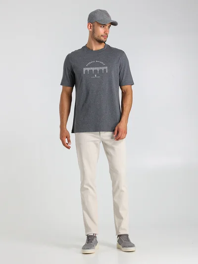 Футболка цвет темно-серый — превью 2