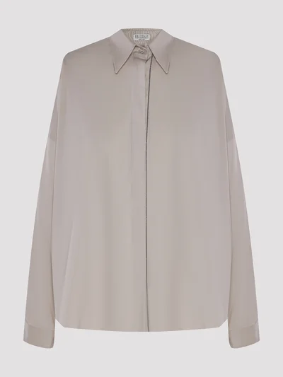 Рубашка цвет бежевый — превью 1