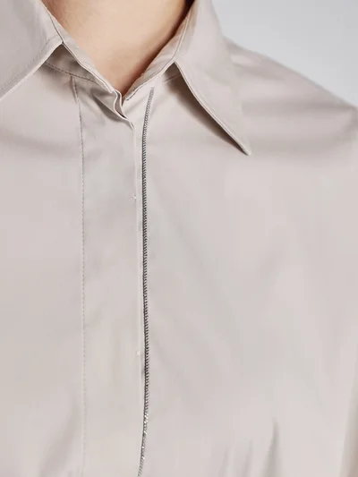 Рубашка цвет бежевый — превью 3