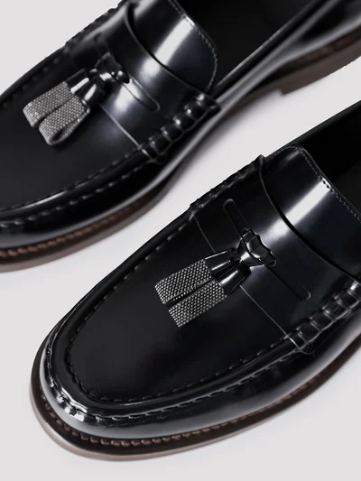 Лоферы цвет черный — превью 4