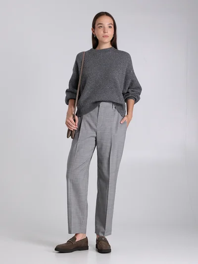 Брюки цвет светло-серый — превью 2