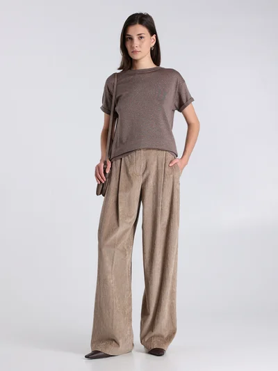 Брюки цвет коричневый — превью 2