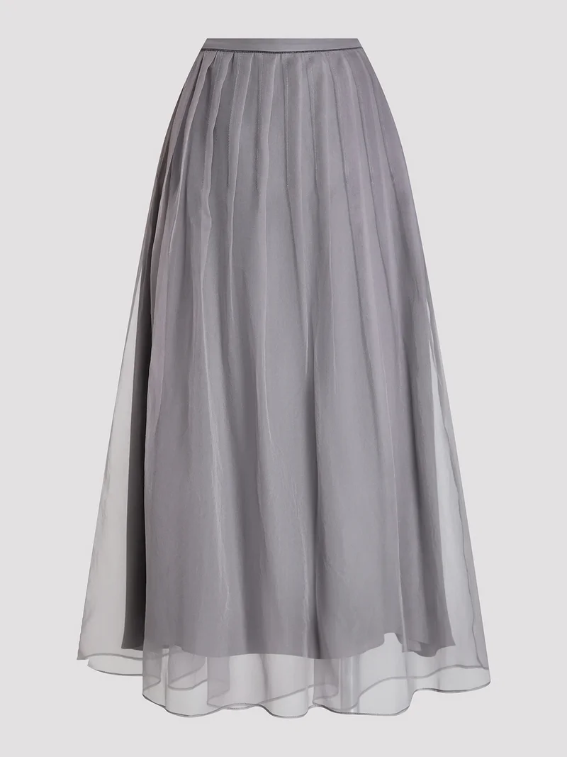 Юбка цвет серый