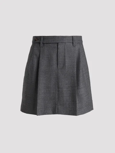 Юбка цвет темно-серый — превью 1