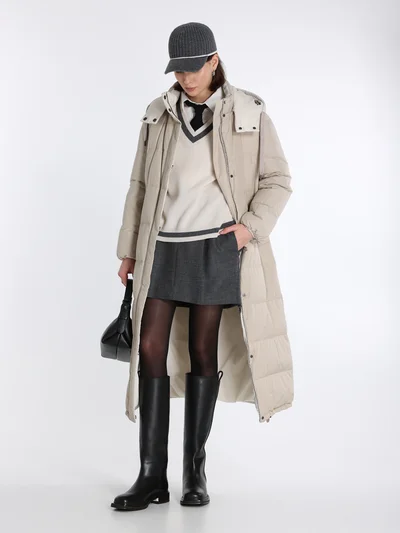 Юбка цвет темно-серый — превью 4