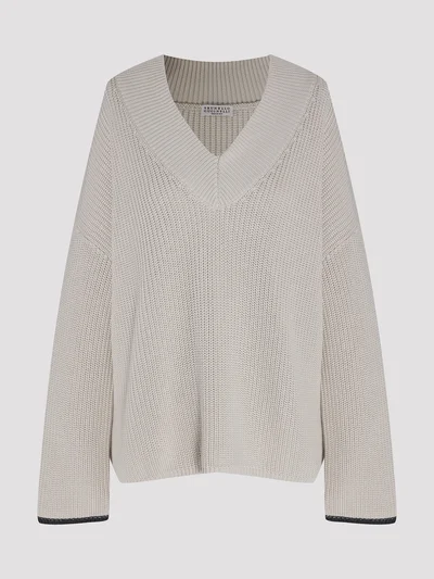 Пуловер цвет молочный — превью 1