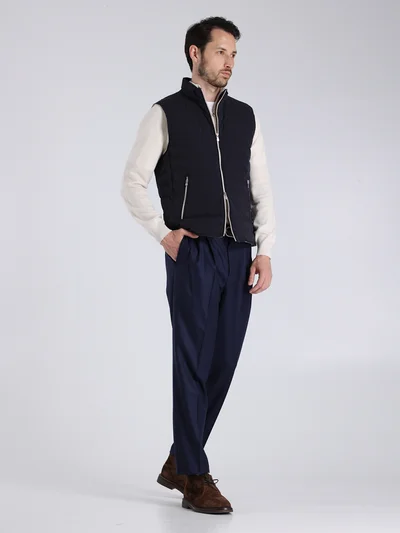 Жилет цвет темно-синий — превью 3