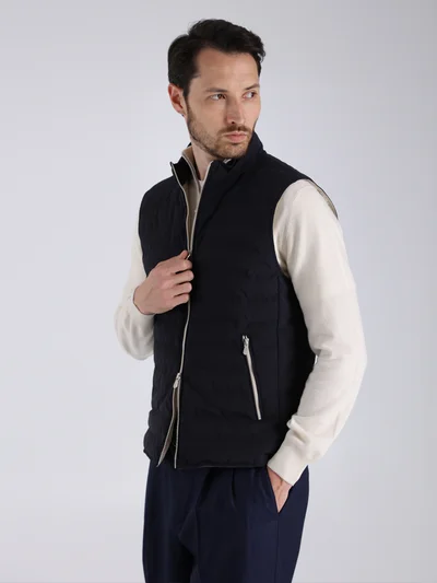 Жилет цвет темно-синий — превью 4