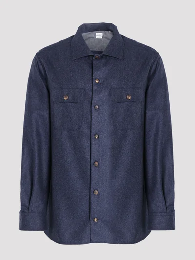 Рубашка цвет синий — превью 1